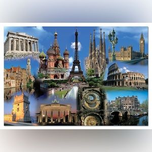 EDUCA Puzzle 2000 Pcs Collage de Europa 14122 New Sealed 96x68 cm Made In Spain